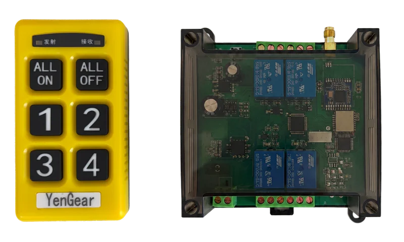 Y406-44-L four-circuit controller and Y406T-44-L handheld remote