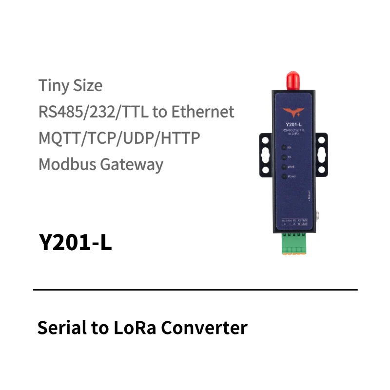 Y211-L Industrial LoRa Gateway with RS485 and antenna