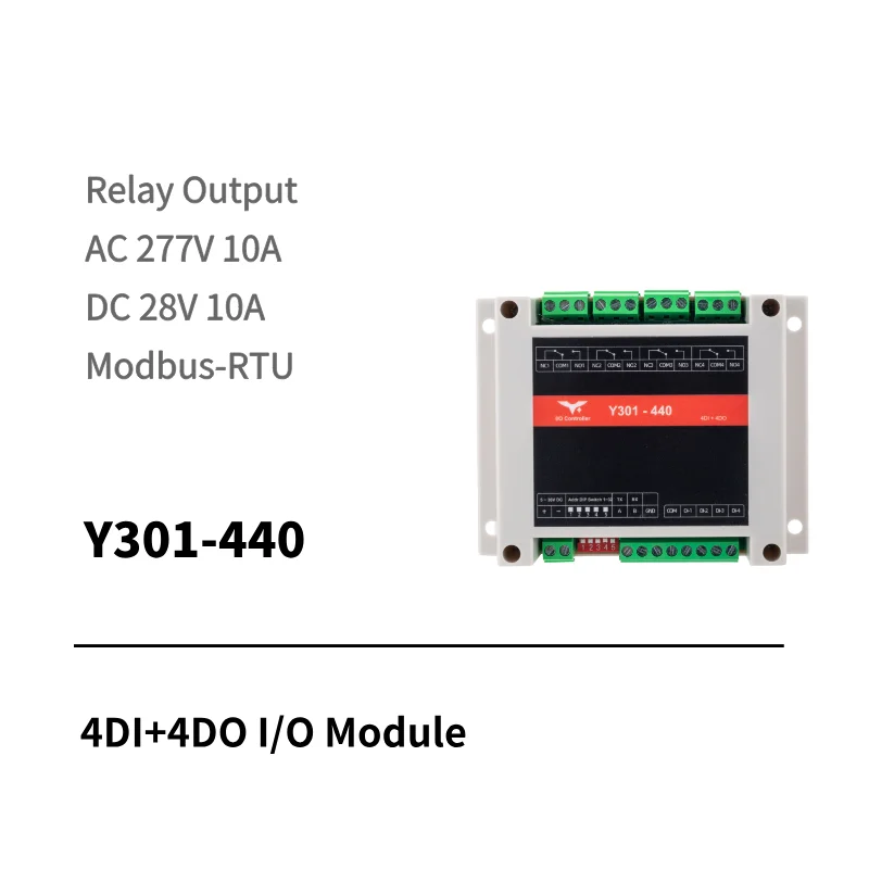 Y311-440 4DI 4DO remote I/O module with WiFi and Ethernet ports