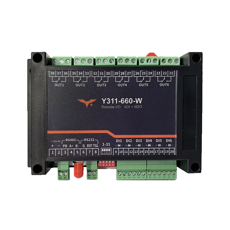 Y311-660 6DI 6DO Remote I/O Module with WiFi and Ethernet