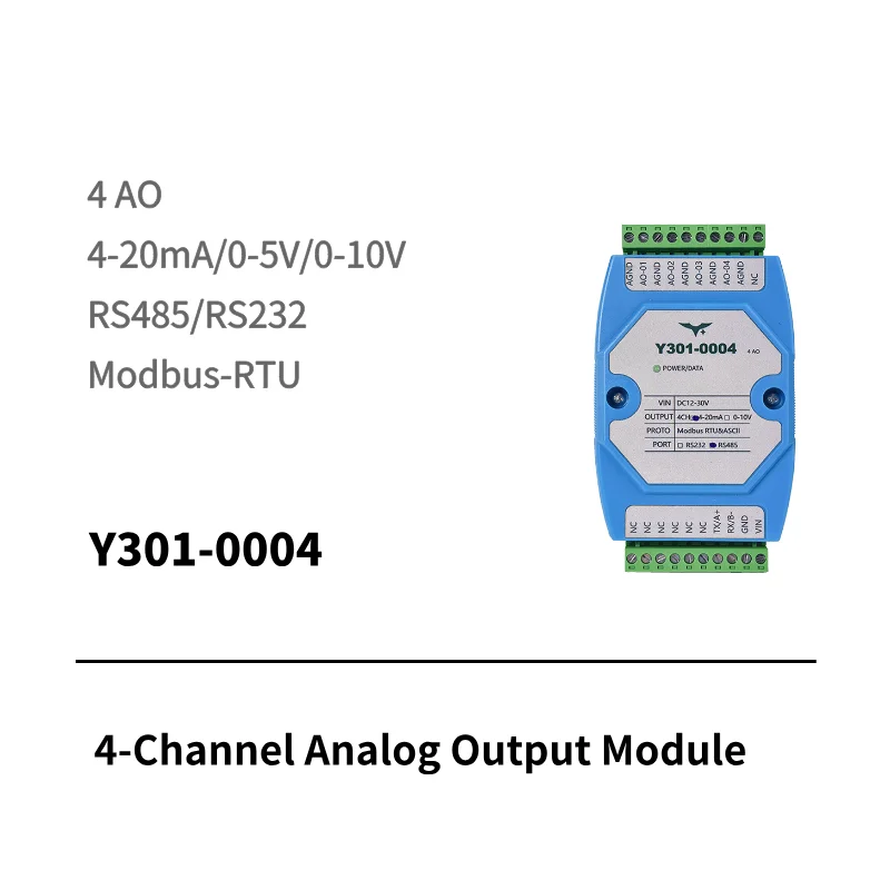 6-channel analog output module for industrial IoT automation
