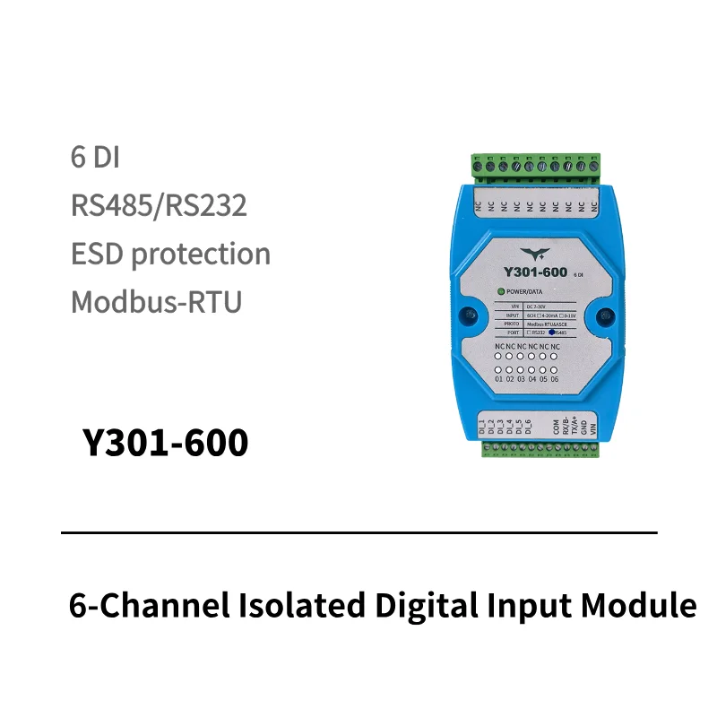 Y311-660 6DI 6DO remote I/O module with WiFi and Ethernet ports