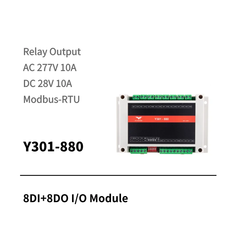 Y311-880 8DI 8DO remote I/O module with WiFi and Ethernet