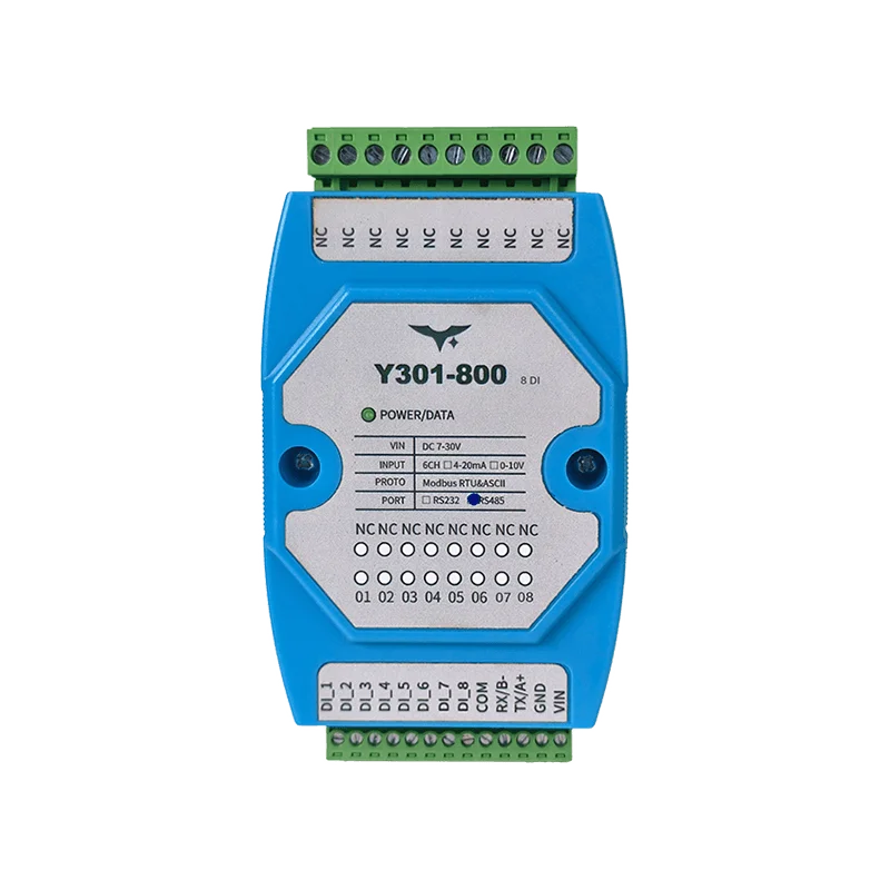 Y301-800 8-channel isolated digital input module